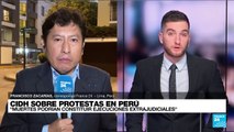 Informe desde Lima: CIDH condenó la violencia policial durante protestas en Perú