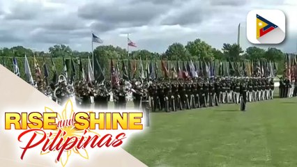 PBBM, ginawaran ng full military honors sa headquarters ng US Department of Defense