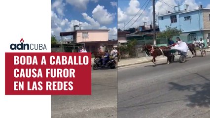 Boda a caballo en Cuba en pleno siglo XXI
