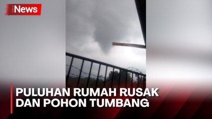 Video Amatir Rekam Momen Terbentuknya Angin Puting Beliung yang Landa Cidahu Sukabumi