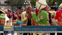 Bolivia: Pueblos indígenas celebran el Día de la Chakana con ofrendas a la Pachamama, música y baile