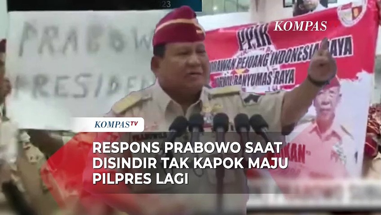 Respons Prabowo Saat Disindir Tak Kapok Maju Pilpres Lagi