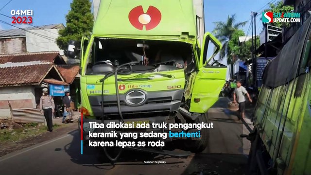 Tabrakan Truk di Cikukulu, Jalur Sukabumi-Bogor Macet