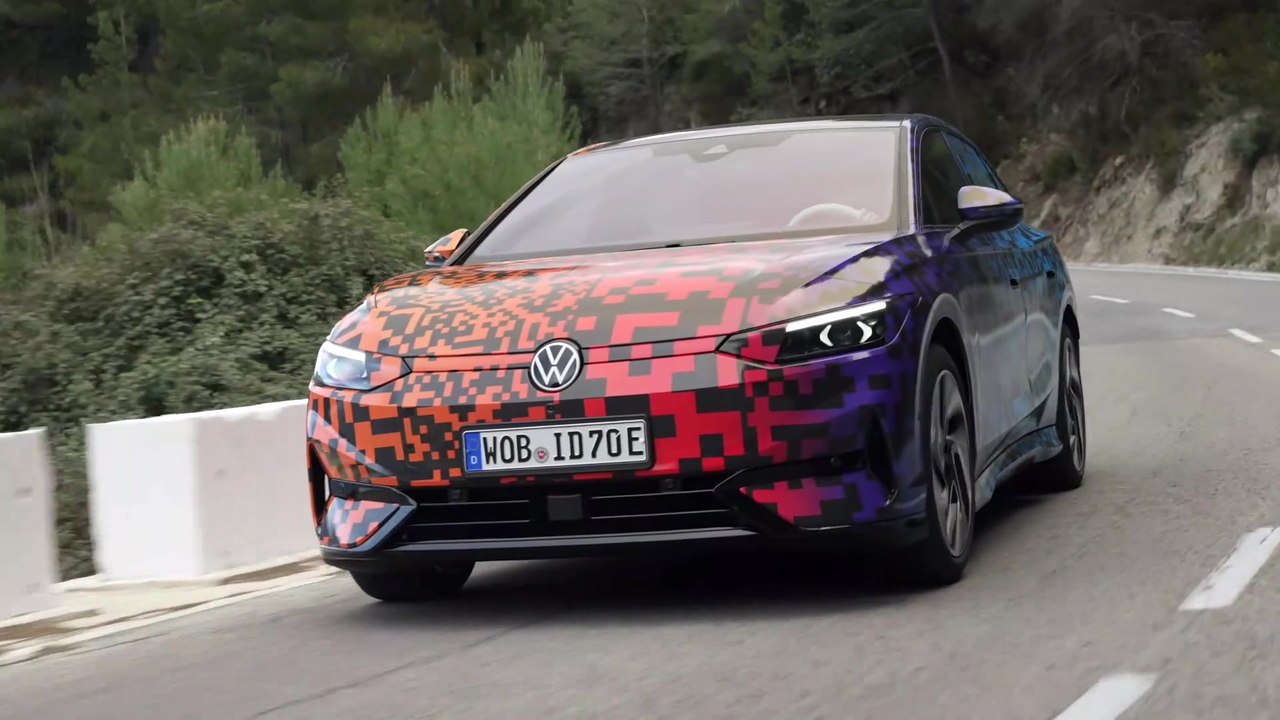 Erprobung des neuen Volkswagen ID.7 auf der Zielgeraden