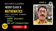 Rational Numbers 8 part 5 || First click unmute button on extreme left | NCERT CBSE class VIII maths solution chapter No 1 Exercise 1.2 by Raj Sir