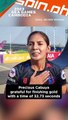 Obstacle course racing gold medalist Precious Cabuya is lost for words after conquering her division