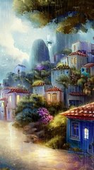 Rain illustration I Slideshow Music Meditation I