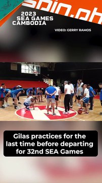 Gilas practices for the last time before departing for 32nd SEA Games in Cambodia tonight
