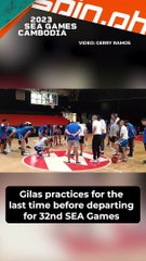Gilas practices for the last time before departing for 32nd SEA Games in Cambodia tonight