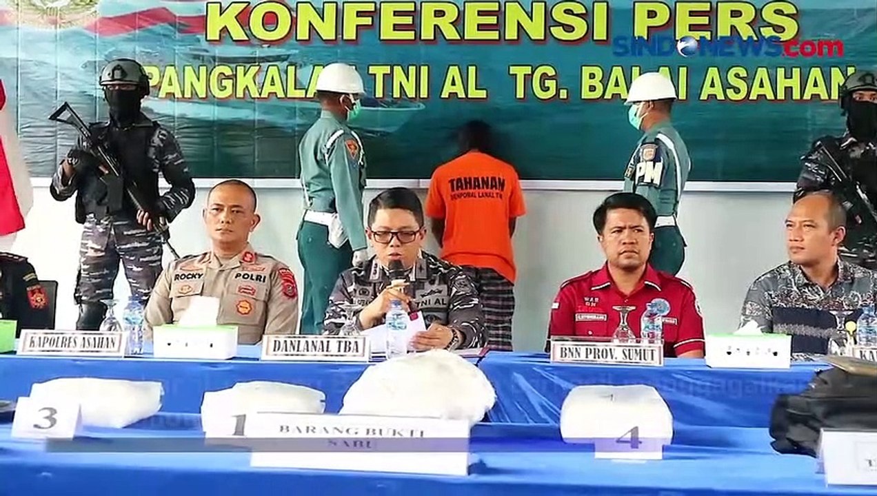 TNI AL Gagalkan Penyelundupan 6 Kg Sabu yang Dibawa TKI Ilegal dari Malaysia