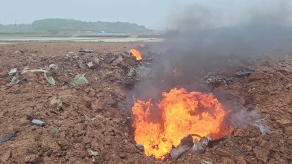 평택서 미군 F-16 전투기 추락...인명 피해 없어 / YTN