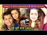 Avneet Kaur Flaunts Tattoo, Trollers Say ' Siddharth Ka Naam '