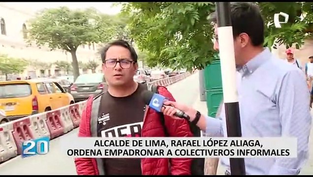 Formalización de colectiveros informales afectaría a corredores complementarios