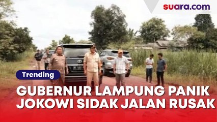 Paniknya Gubernur Lampung Jelang Jokowi Sidak Jalan Rusak: Gercep Kebut Perbaikan