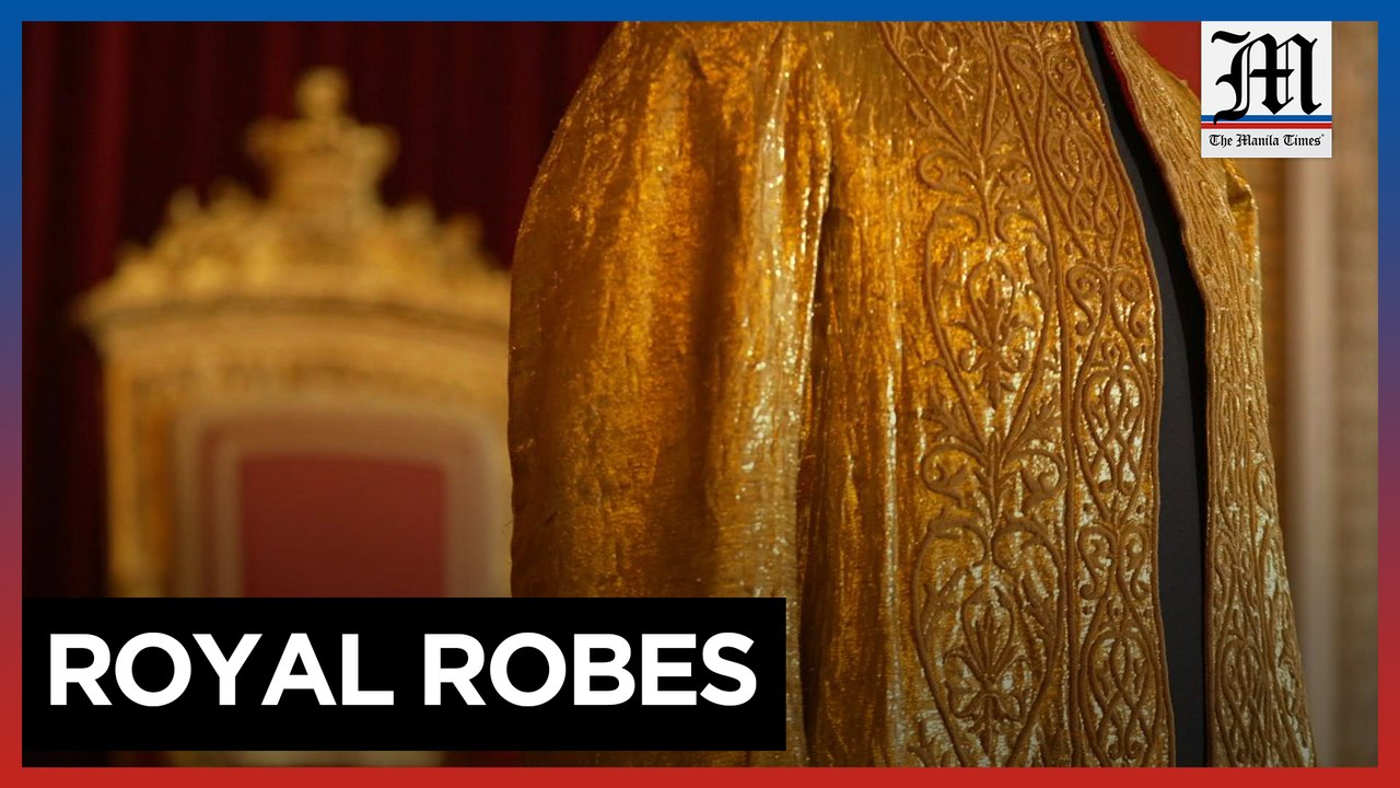 Coronation Vestments for King Charles 3rd presented at Buckingham Palace