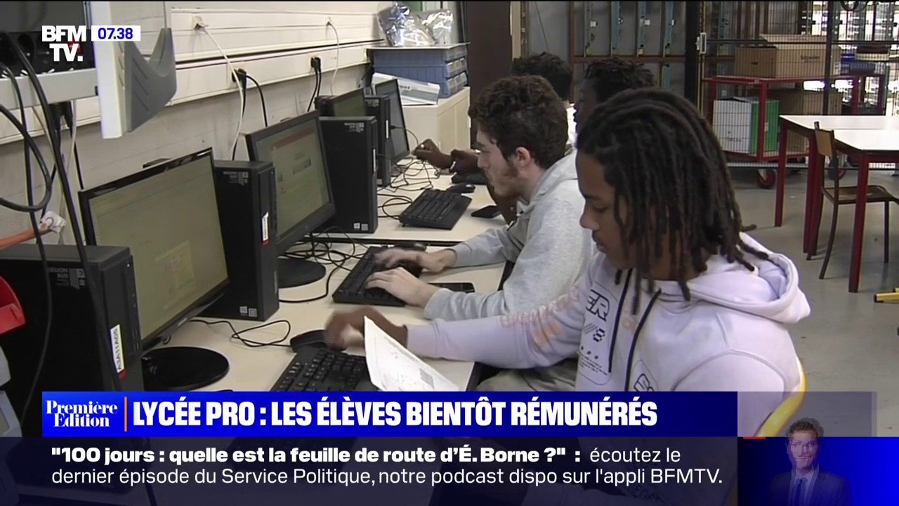 Les élèves de lycées professionnels seront rému...