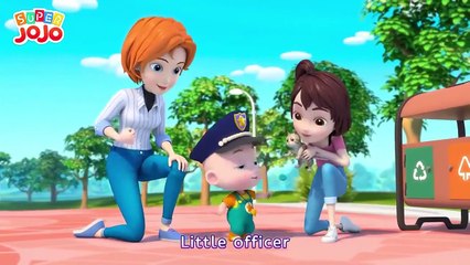 Little Police Officer - Nursery Rhymes & Kids Songs - Super JoJo l Platinum Cartoon