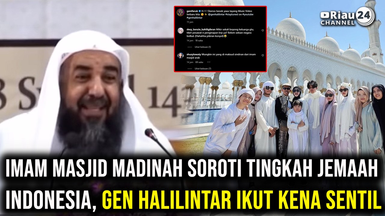 Imam Masjid Madinah Soroti Tingkah Jemaah Indonesia, Gen Halilintar Ikut Kena Sentil