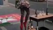 Girl Walking Over Stacked Bottles #shorts #viral #shortsvideo #video #innovationhub