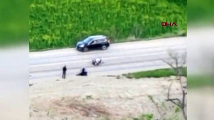 Devrilen motosikletteki anne öldü, oğlu yaralandı