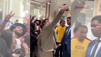 Alp Navruz'a yoğun ilgi! Ünlü oyuncu Fas'ta büyük ilgiyle karşılandı