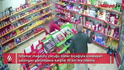 İstismar mağduru çocuğu pala ile kovaladı! Görüntüler karşılığında...