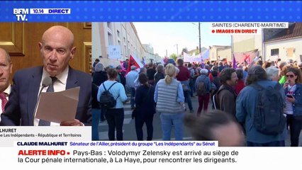 "Vous connaissez beaucoup de Français qui pensent qu'on va passer à la VIe République et qu'on va faire la révolution comme en 1789?": Claude Malhuret, sénateur de l'Allier, réagit au discours de Jean-Luc-Mélenchon