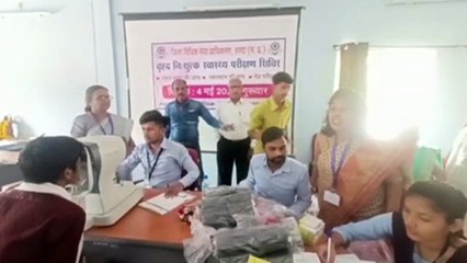 आंख,बीपी,शुगर की जांच करने लगा कैंप