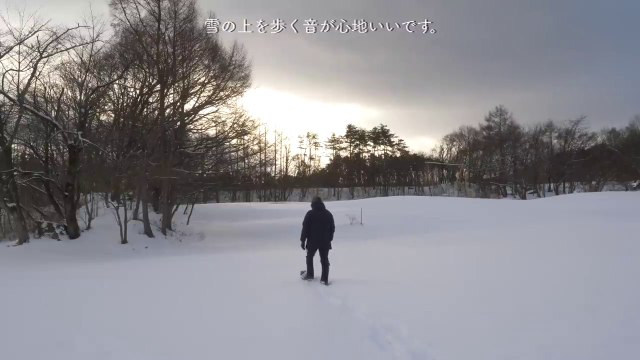 Snow camping BASE CAMP with connecting tent Wagyu steak Snow hiking Relaxing sounds ASMR