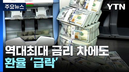 역대최대 금리 차에도 환율 급락...금융당국 "예의주시" / YTN