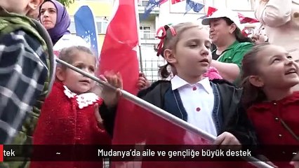 Mudanya'da aile ve gençliğe büyük destek