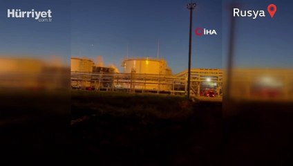 Rusya'da petrol tesisinde yangın
