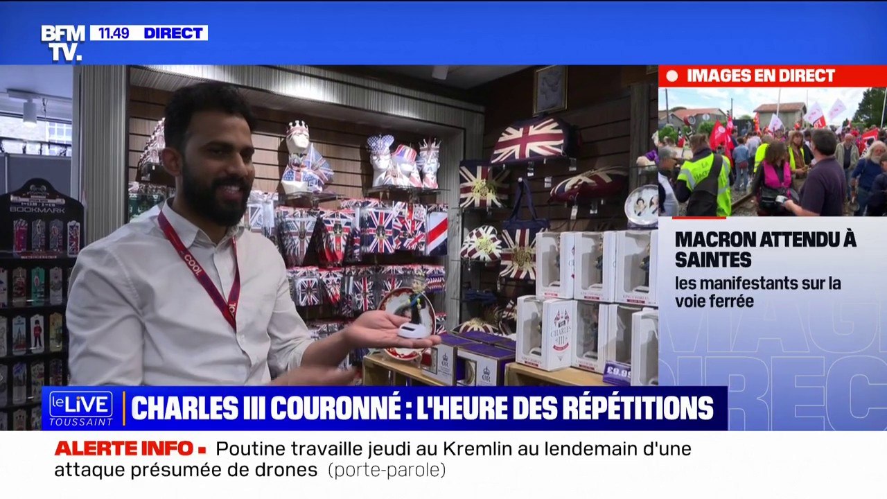 Quels sont les produits dérivés du couronnement de Charles III? BFMTV répond à vos questions