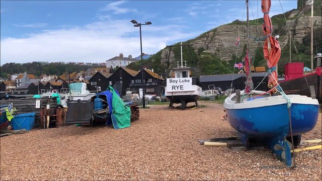 Hastings Fishermen's Beach in East Sussex on May 4 2023
