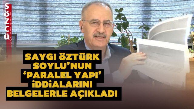 Saygı Öztürk 'Soylu Paralel Yapı Oluşturdu' İddialarını Canlı Yayında Belgelerle Açıkladı
