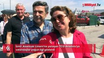 TCG Anadolu'ya İzmir'de yoğun ilgi