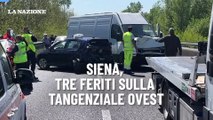 Siena, tre feriti sulla Tangenziale Ovest