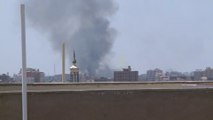 صور لتصاعد أعمدة الدخان في سماء الخرطوم مع استمرار الاشتباكات