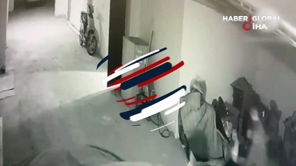 Güvenlik kamerasına yakalanan hırsız rahat tavırlarıyla dikkat çekti