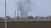 مراسل #العربية: أعمدة الدخان تتصاعد الآن من منطقة المدينة الرياضية جنوب غرب #الخرطوم #السودان