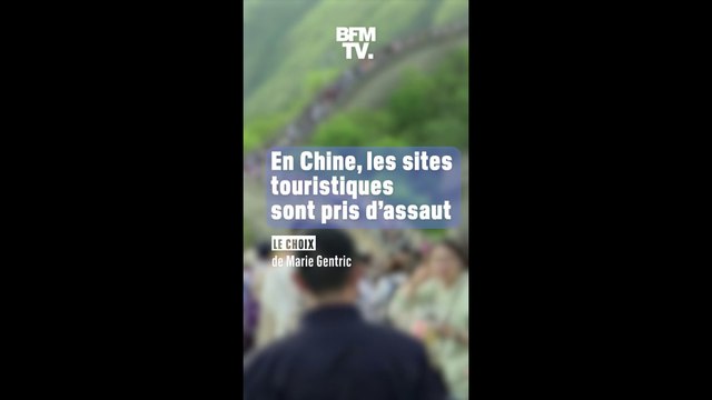 Pour leurs premières vacances post-Covid, les Chinois prennent d'assaut leurs sites touristiques