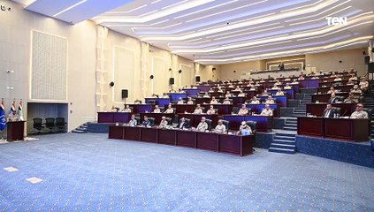 الرئيس عبد الفتاح السيسي يجتمع مع كبار قادة القوات المسلحة بمقر القيادة الاستراتيجية