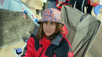 Royal fans camp out on the Mall ahead of the King's Coronation
