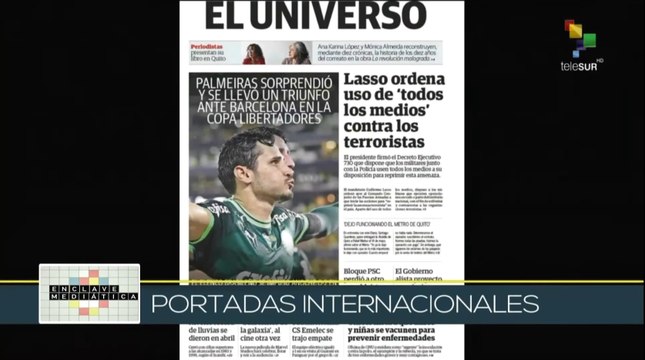 Enclave Mediática 04-05: Ecuador aprueba operaciones militares contra grupos terroristas