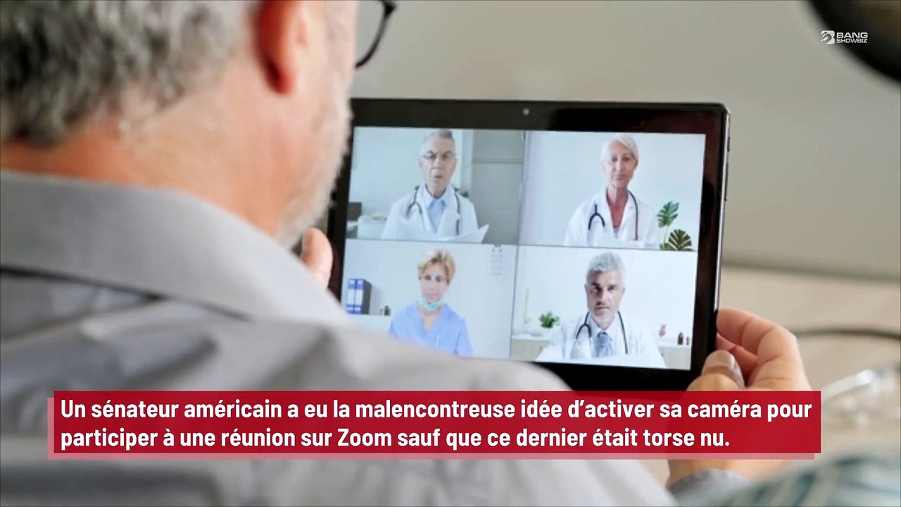 Un sénateur apparaît torse nu durant une réunion Zoom