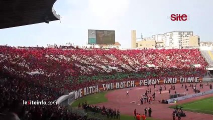 جماهير الوداد تواصل إبداعها بتيفو أمام الجيش الملكي