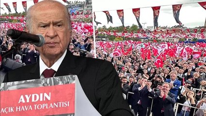 MHP Genel Başkanı Devlet Bahçeli, Aydın'da açık hava toplantısında açıklamalarda bulundu
