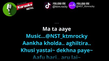 Ma Ta Aaye Timro Samu Karaoke Track With Lyrics _ Aparadh _ Kumar Sanu