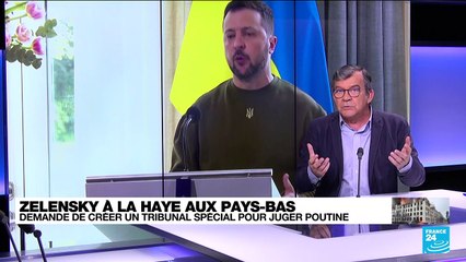 Zelensky à La Haye : le président ukrainien a réitéré ses demandes d'adhésion à l'UE et à l'OTAN
