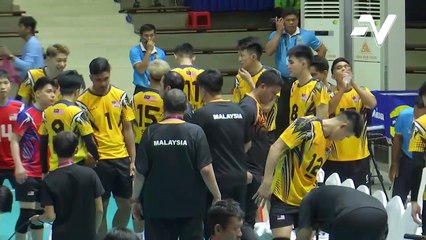 Skuad bola tampar dewan lelaki benam Myanmar 3-1!